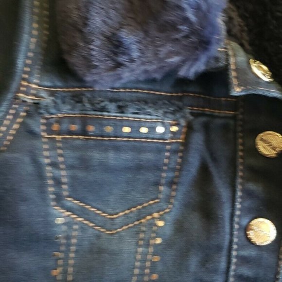 Mayoral Girls Baby 6m 68cm Jacket Jean Denim Gold - Picture 3 of 7